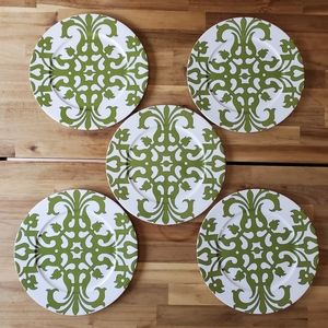 5 Scroll Pattern, Portfolio OTO Bone China Plates